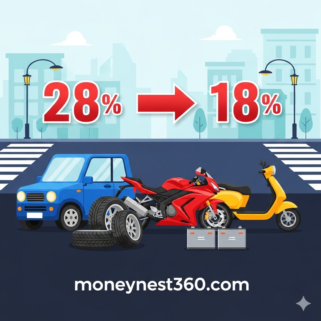 GST 2.0 reduces taxes on cars, bikes, and auto parts.