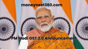 Prime Minister Narendra Modi addressing the nation on GST 2.0 reforms
